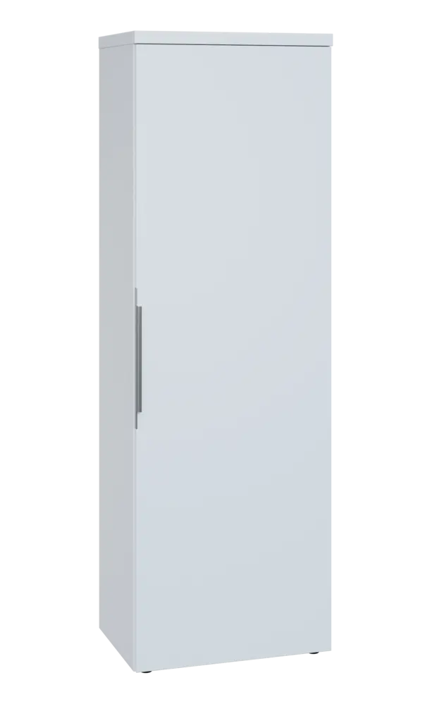 SISR 5 - 61 šatní skříň, 1-dveřová, výsuvné ramínko, pravá, 1820x600x400, bílá